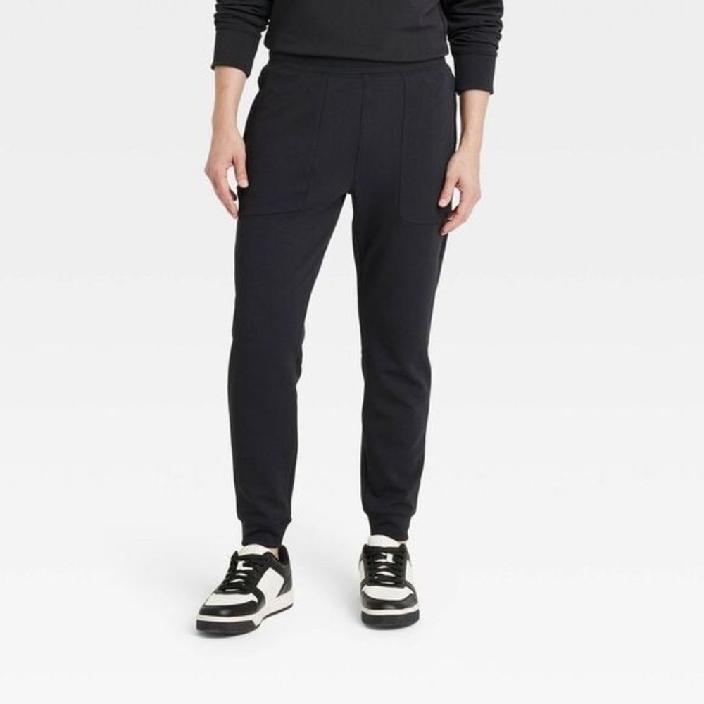 Men's Heavy Waffle Joggers by All In Motion Black XXL New With Tags